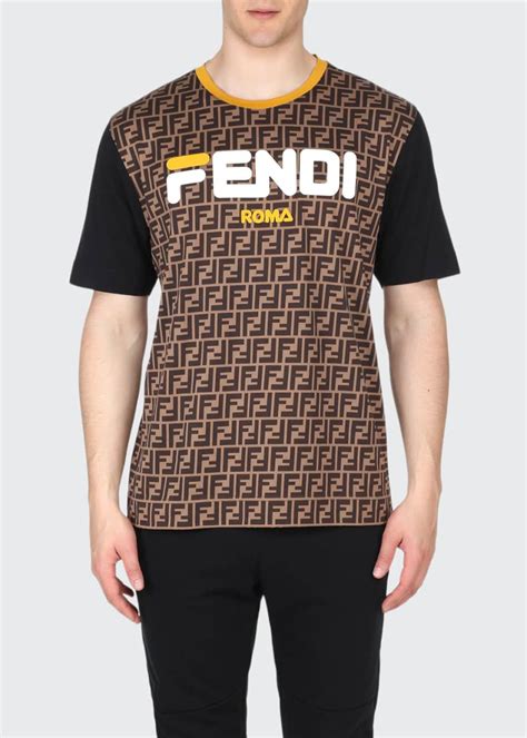 fendi mania t shirt men|fendi men's printed t shirts.